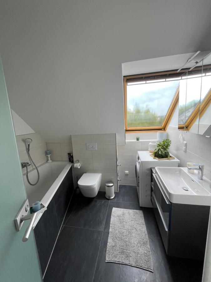 105 Qm Neues Klimatisiertes Appartment Fuer Familien Privater Parkplatz Chemnitz Exterior photo